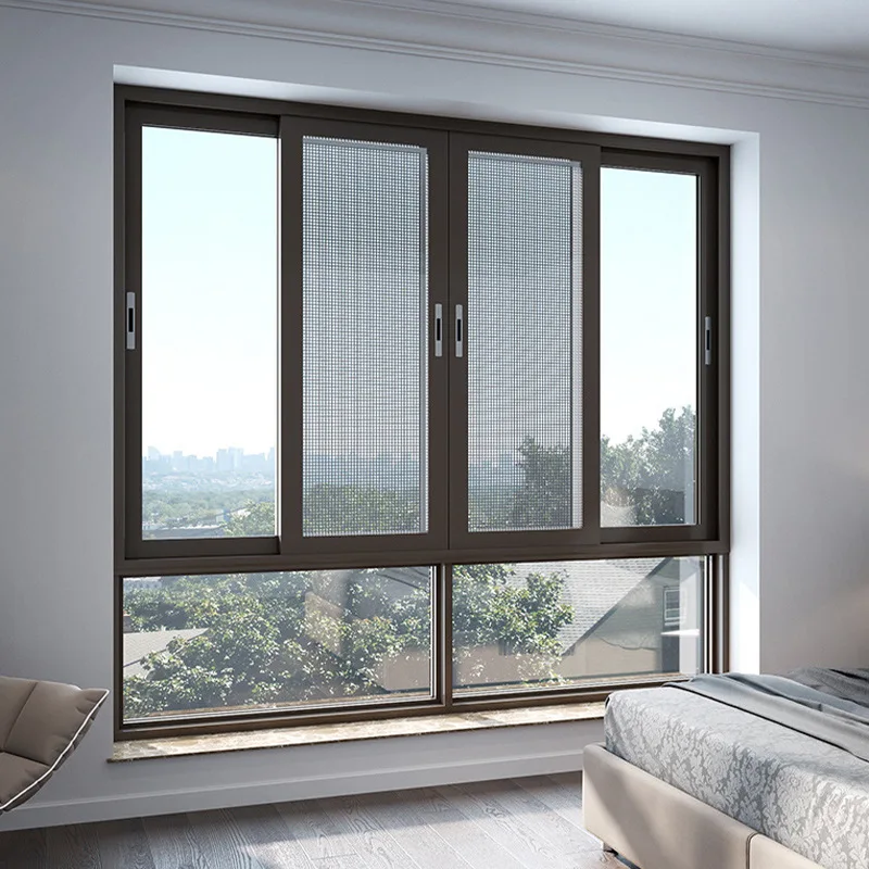 Commercial Building Windows PVC UPVC Glass Windows Vinyl Basement Windows