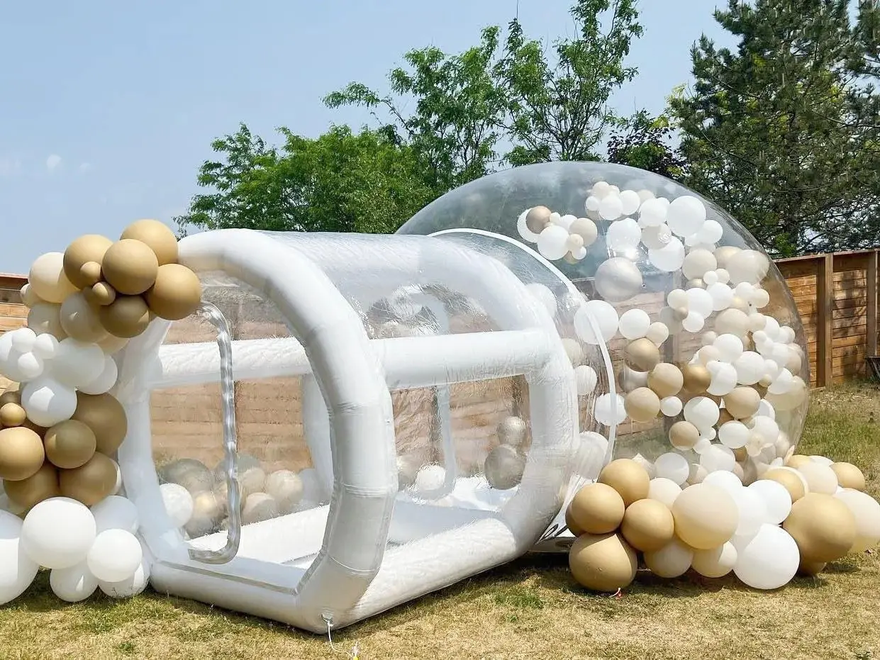 Kids Party Fun House Giant Clear Inflatable Crystal Igloo Dome Balloons Bubble Tent Transparent Inflatable Bubble House
