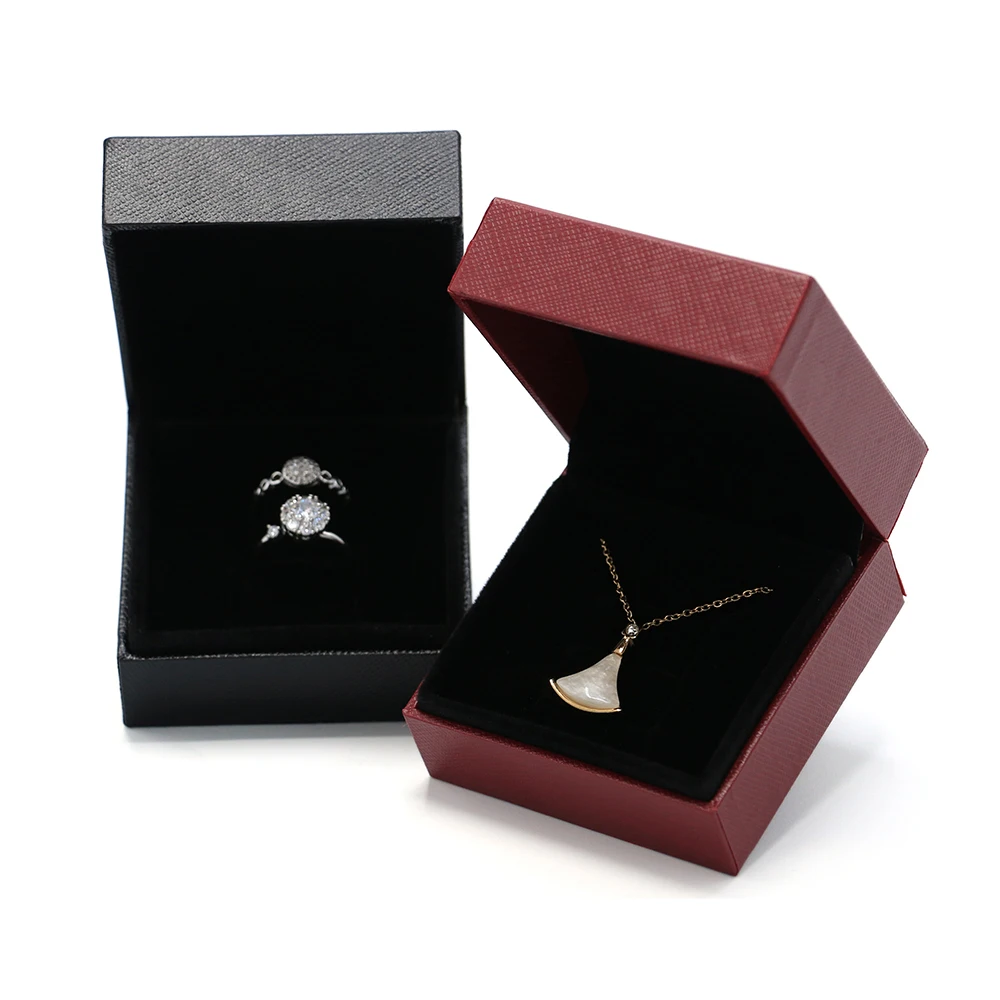 Custom new arrival Black colour  jewelry box  custom ring box