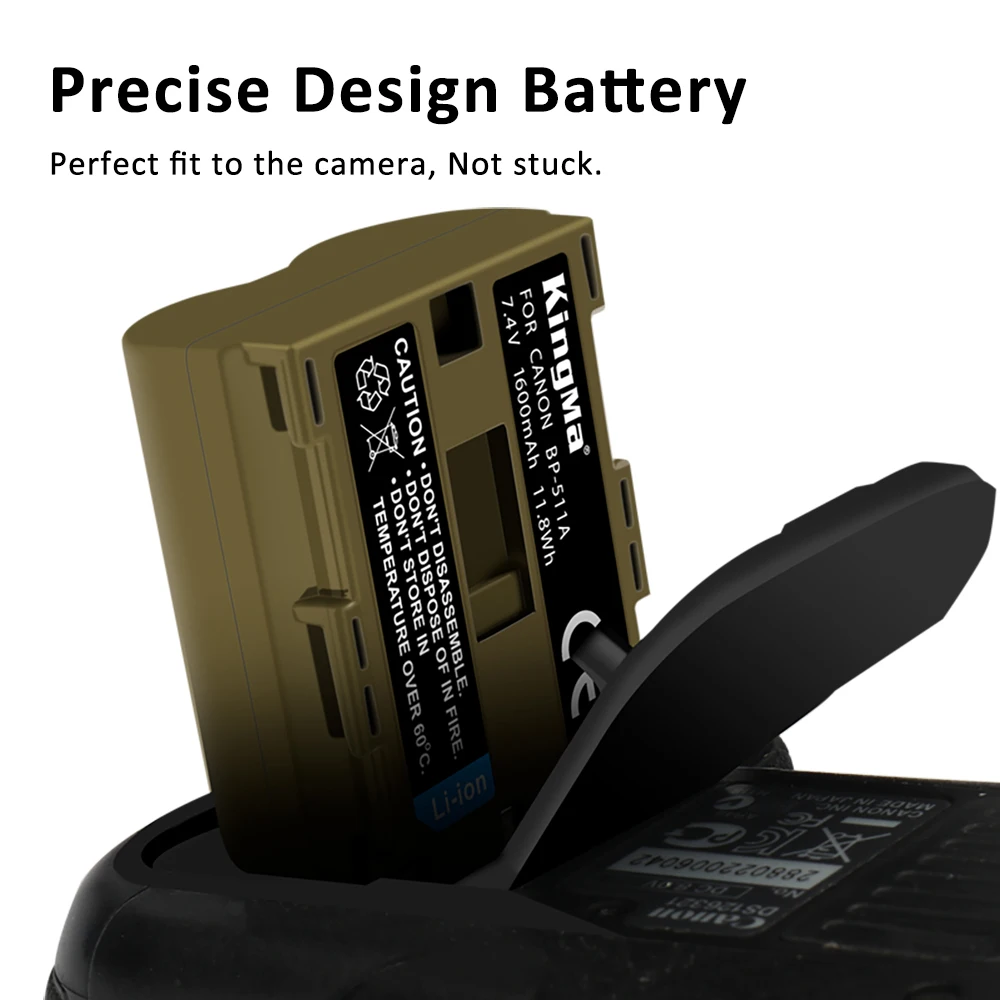 KingMa rechargeable Replacement BP-511 Battery For Canon EOS 5D 10D 20D 20Da 30D 40D 50D 300D