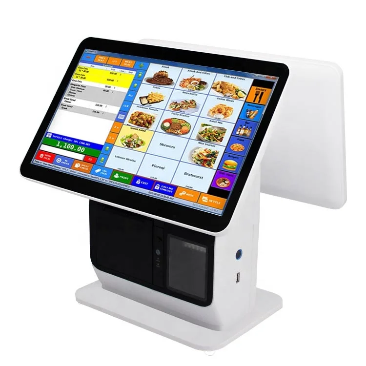 15.6 inch All In One POS Payment Kiosk Machine Self Service Ordering POS Terminal