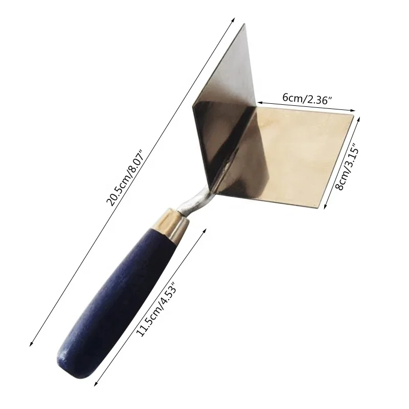 Inner and Outer Corner Eraser Trowel Drywall Corner Tool Perfect Stainless Steel 90 Degree Right Angle Trowel Knife Dropshipping