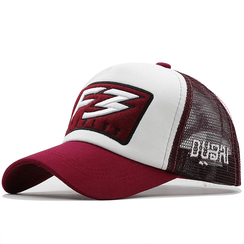 Summer F3 Baseball Cap For Men Mesh Women Snapback Bone Casquette Brand Casual Gorras Adjustable Cotton 5-Panel Trucker Hat