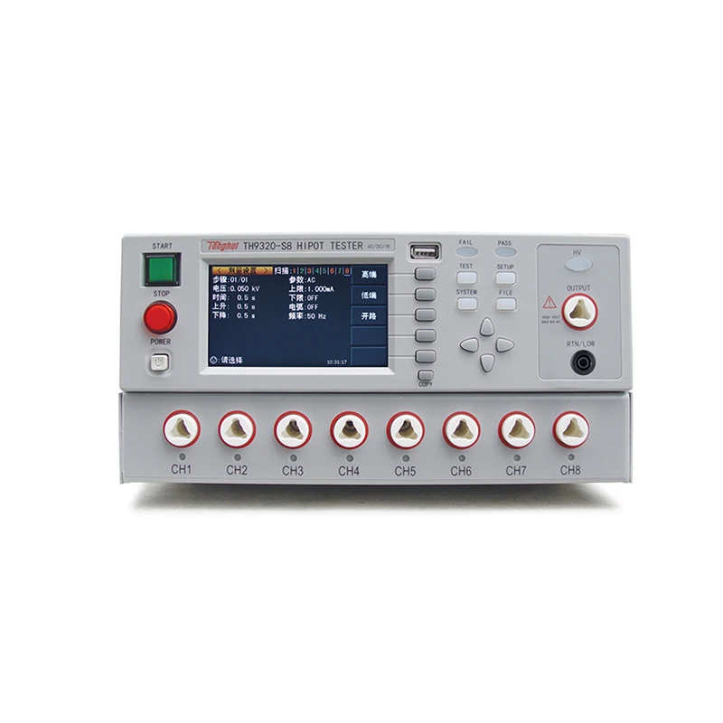 Tonghui TH9320S8 AC/DC Withstanding Voltage/Insulation Resistance Tester Can Be Used In Electrical Equipments Hipot Tester