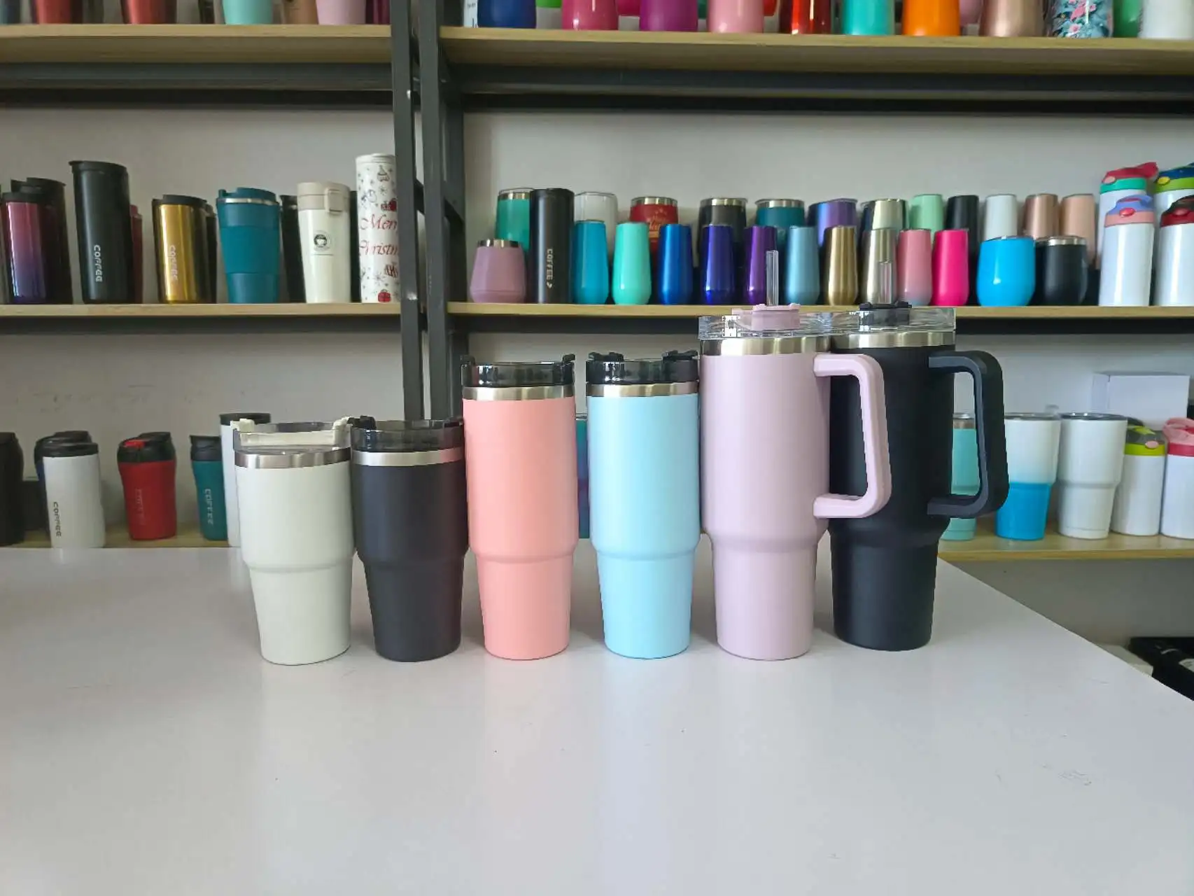 BPA free insulation 20oz 30Oz 40oz Stainless Steel Coffee Tumbler With Straw and Handle Stan--leyes