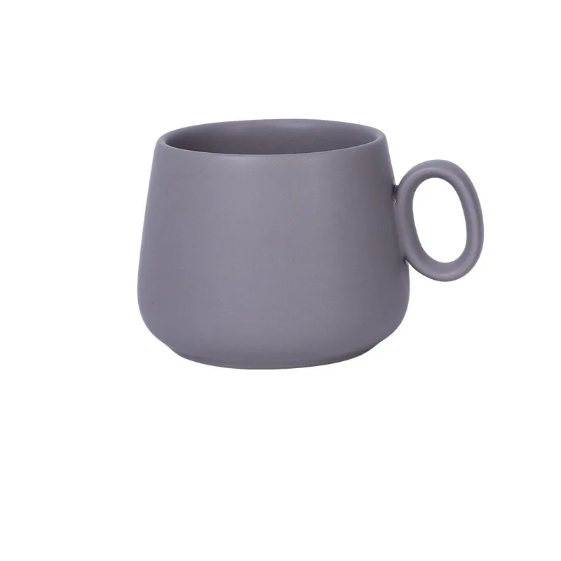 Madou 280 Ml Factory Direct Sale Creativity Matte Ceramic Coffee Mug Milk Afternoon Tea Macarons Breakfast Cups