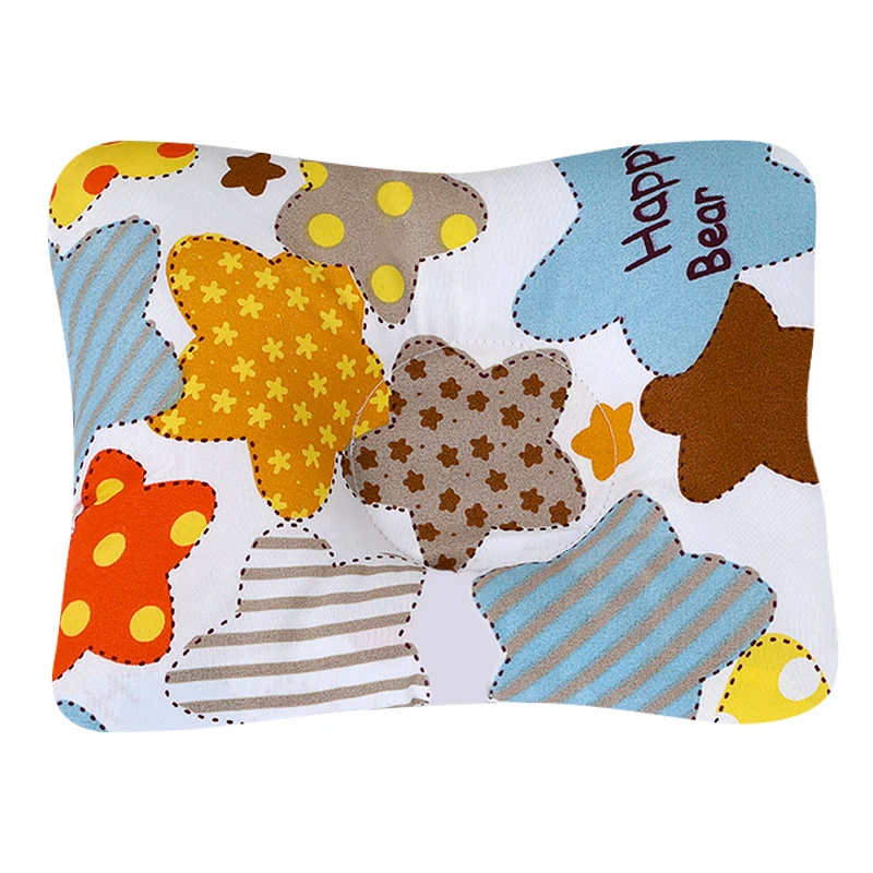Cotton breathable baby pillow cartoon star shaped high quality baby head pillow soft baby sleep pillow
