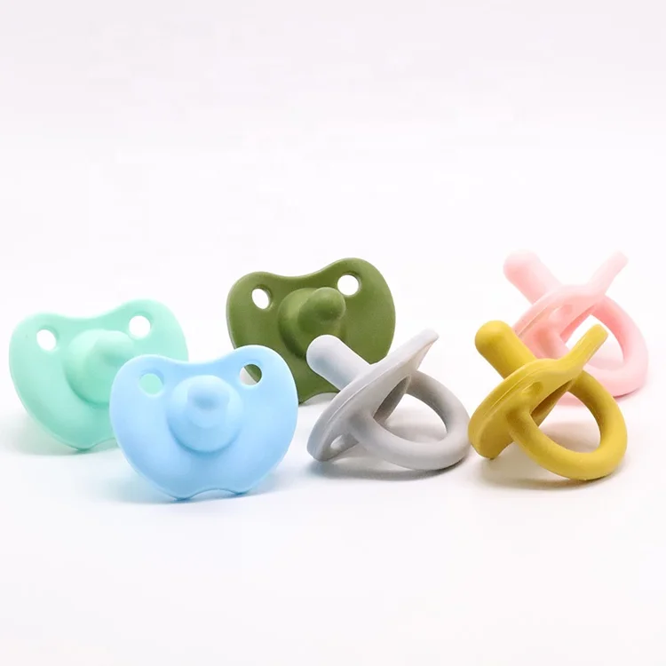 Eco-friendly Baby Sleep Soother Nipple Baby Silicone Ring Pacifier