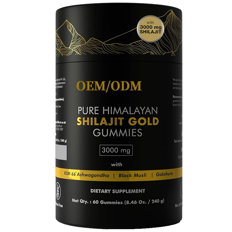 Oem/Odm/Obm Лидер продаж чистый Гималайский шиладжит жевательные конфеты для восстановления мышц экстракт шиладжита увеличивая энергию золотые