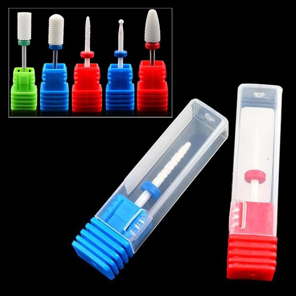 18 type Ceramics Nail Drill Files Manicure Cutter Milling Tool Nail Salon Manicure metal drill bits