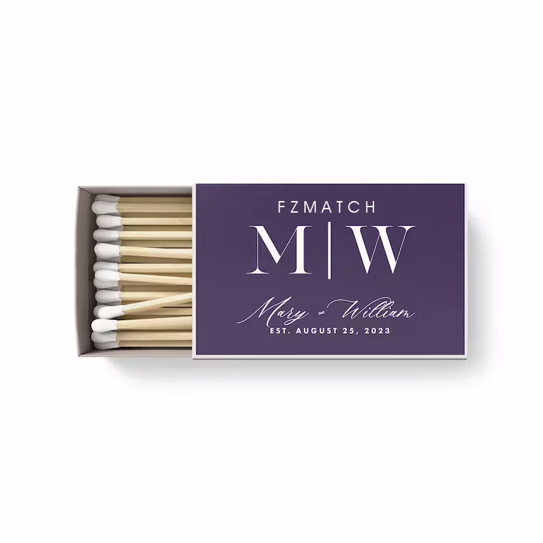 wood in different lengths different match stick lower MOQ price bulk hotel colored matches