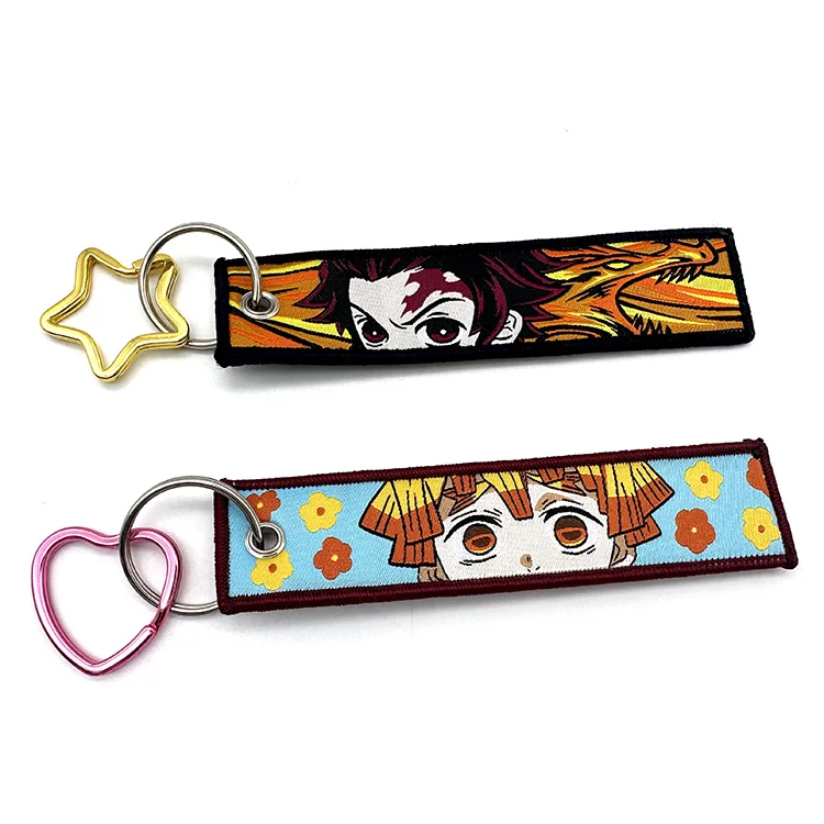 Custom Color Keyring Flat Ring Stars Heart Open Ring Handmade Creative DIY Metal Accessories Keychain Keyring Bag Decoration