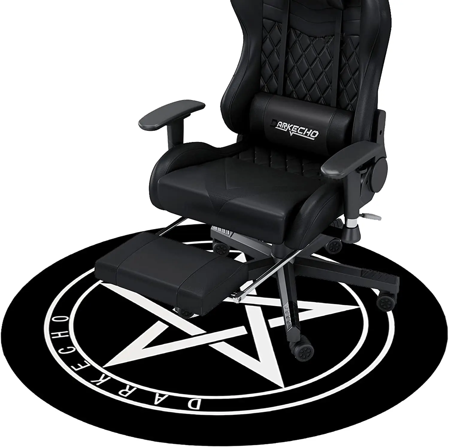 2022 New Design Full Color Custom Size Chair Mat Rubber Floor Mats Waterproof Computer Gaming Carpet Hardwood Chair Mat