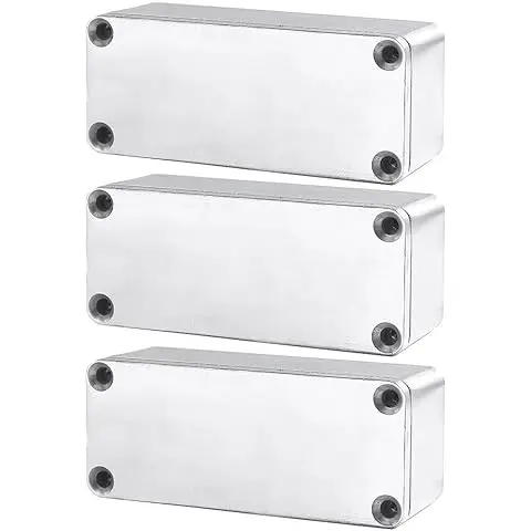 1590B 115x65x35mm Aluminum Metal Stomp Box Case Enclosure  Guitar Effect Pedal Pack of 3