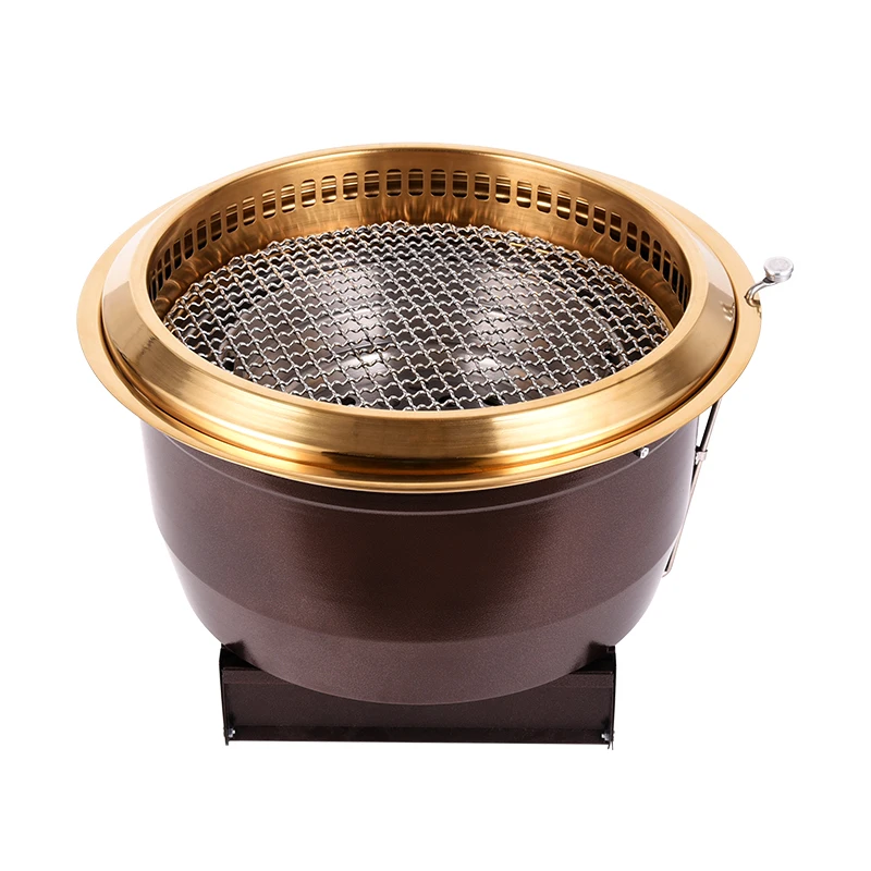 Korean Desktop embedded charcoal bbq grill table barbecue oven bbq grille