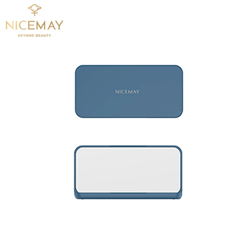 Wholesale Square Folding Mini Pocket Mirror Makeup Mirror With Led Light Compact Mini Small Mirror For Girl Makeup Vanity