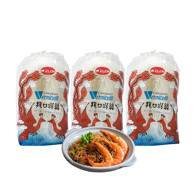 Здоровая Китайская традиционная зеленая фасоль LongKou с низким содержанием жира, сухая вермишель