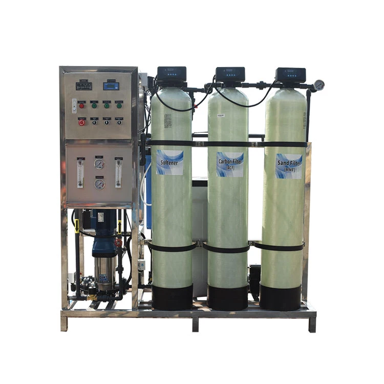 Qlozone Automatic Reverse Osmosis 500L/H Drinking Water Purification RO System Pure Water Treatment Filtration Machine