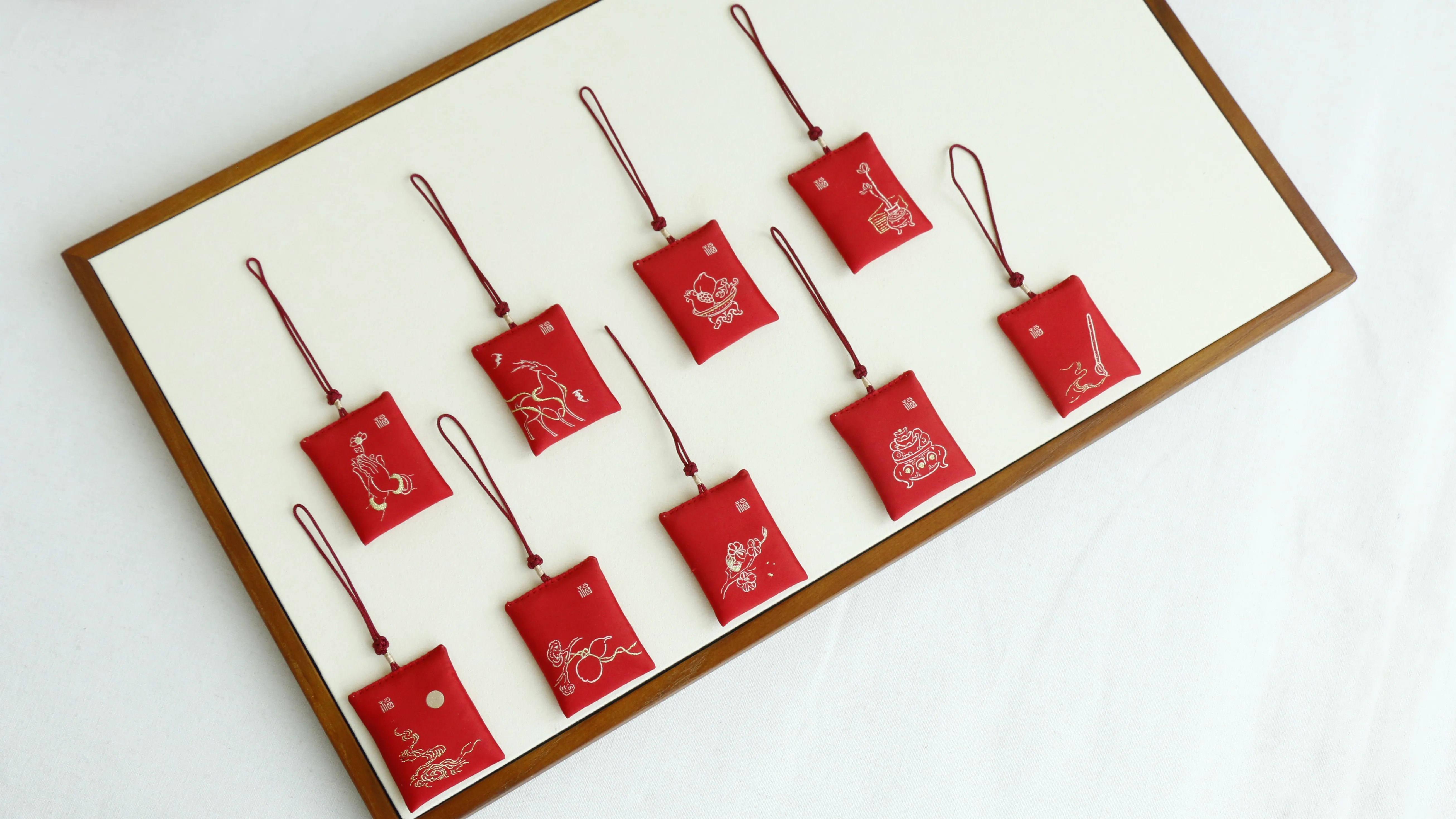 Hot Omamori Pray Fortune Guard Talisman Pendant Keychain Phone Charm Couple Gift Beauty Health Safe Love Transparent Wealth Bag