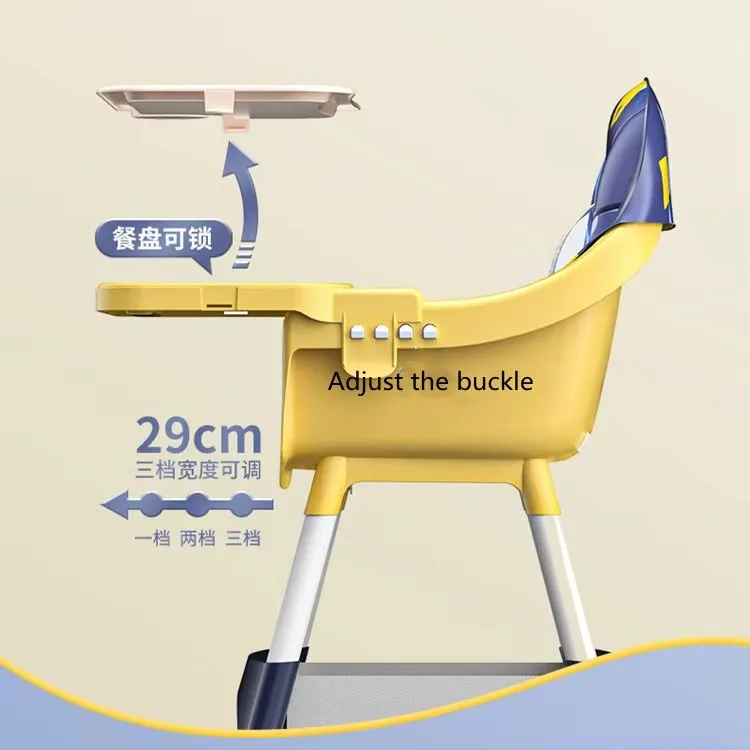 Foldable Baby Feeding Chair Portable 3 In 1 Children High Chair Baby Feeding Eating Safety High Chair For Baby Feeding
