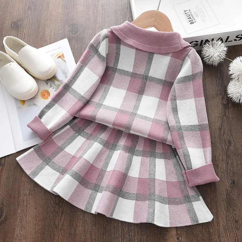 Winter Children Fall Clothing Girls Long Sleeve Kids Autumn Fashion Sweater And Dress Children Coat