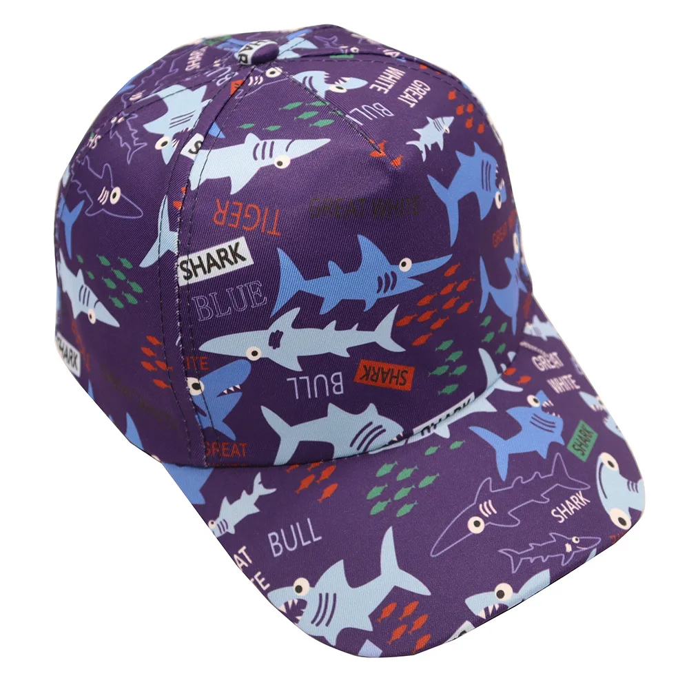 Fashion cartoon digital print 5 panel caps cute baby toddler child kid baseball cap custom print embroidery logo peaked cap