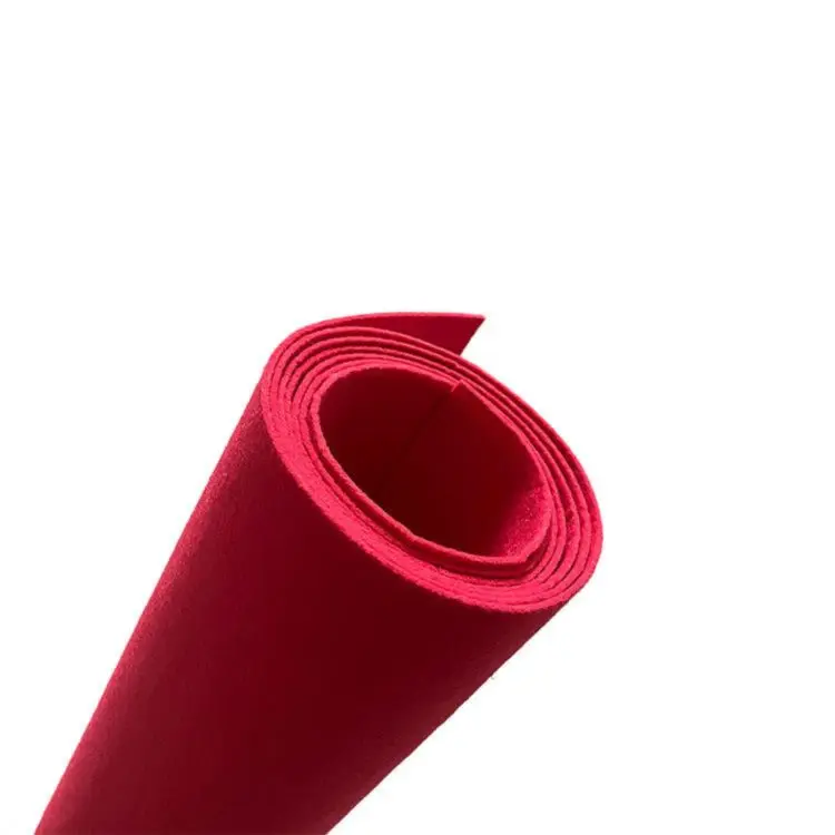 Hot selling felt non-woven high quality 100% polyester factory supply color process thickness 3mm S4 polyester felt