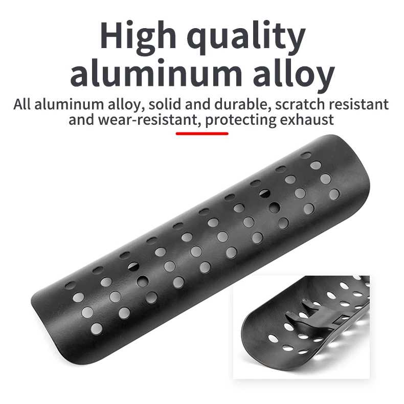 Universal Retro Modified Cafe Motorcycle Accessories Exhaust Pipe Thermal Shield Muffler Protector Cover For Harley