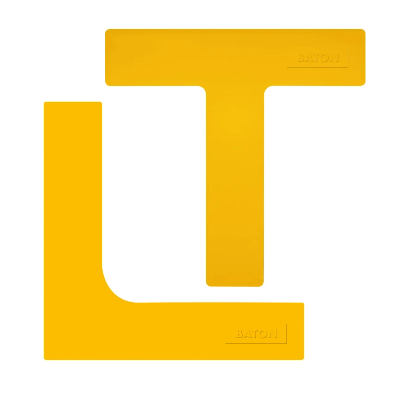 TPE Pickleball Court Marking Kit with 4 Corner and 8 Straight Lines for Badminton Basketball Soccer Spot Markers