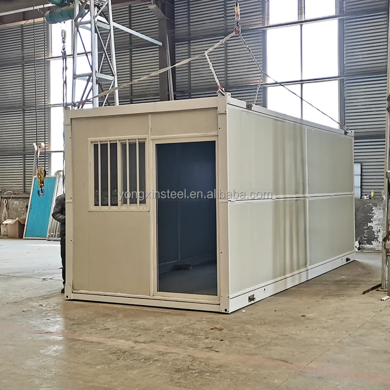 Factory Direct Sale Folding Portable Container House Mobile Canteen Coffee Kiosk Foldable Container House
