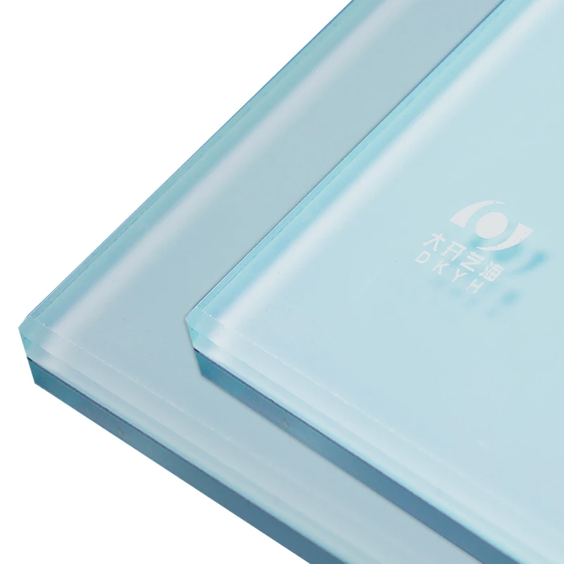 Factory 5mm 8mm Blue Grey Building Insulated Heat Reflective Panel Coated Supplier Sheet Glass Curtain Wall Soundproof Glass