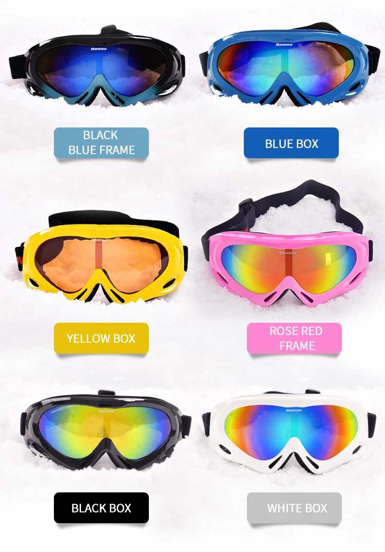 
OEM custom logo frameless goggle ski snowboard goggles sports glasses 
