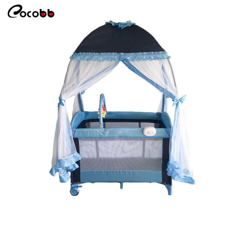 Cot Black New Hanging Luxurious Crib Baby Bed baby crib