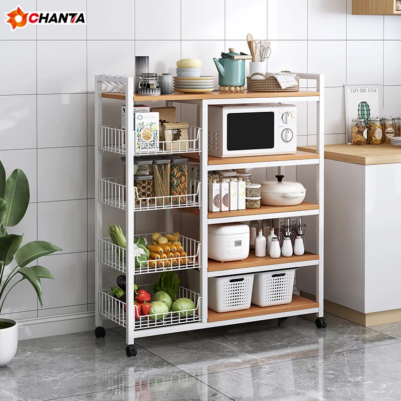 Microwave Oven hotel shop commercial Loft Restaurant Metal Frame Storage kitchen rack