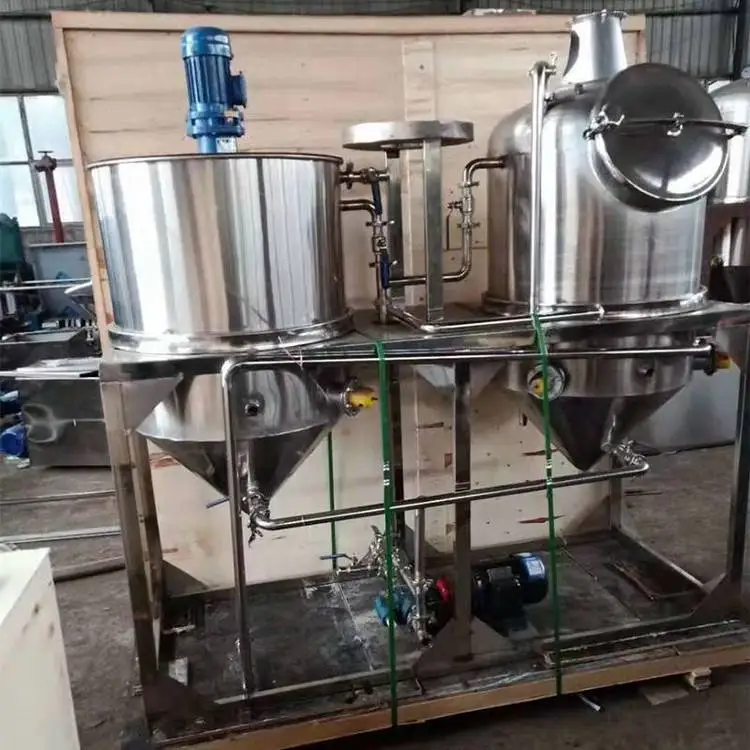 High quality 1T/D small scale palm oil refining machine with fractionation