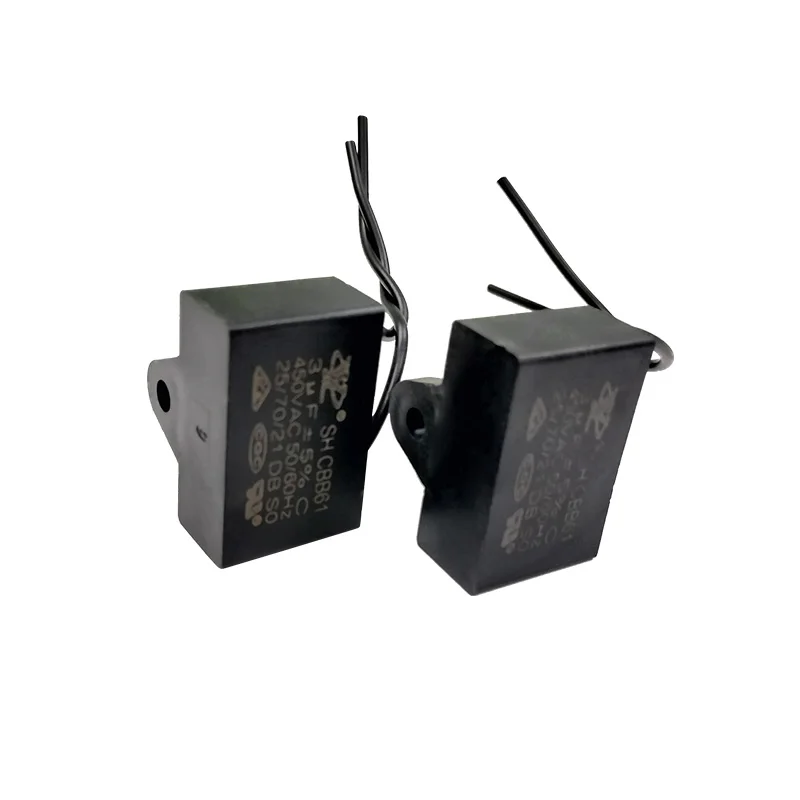 CBB61 3uf/ 450VAC AC Motor Running Start Capacitor Film Capacitor Is Suitable For Fan And Air Conditioner External Unit