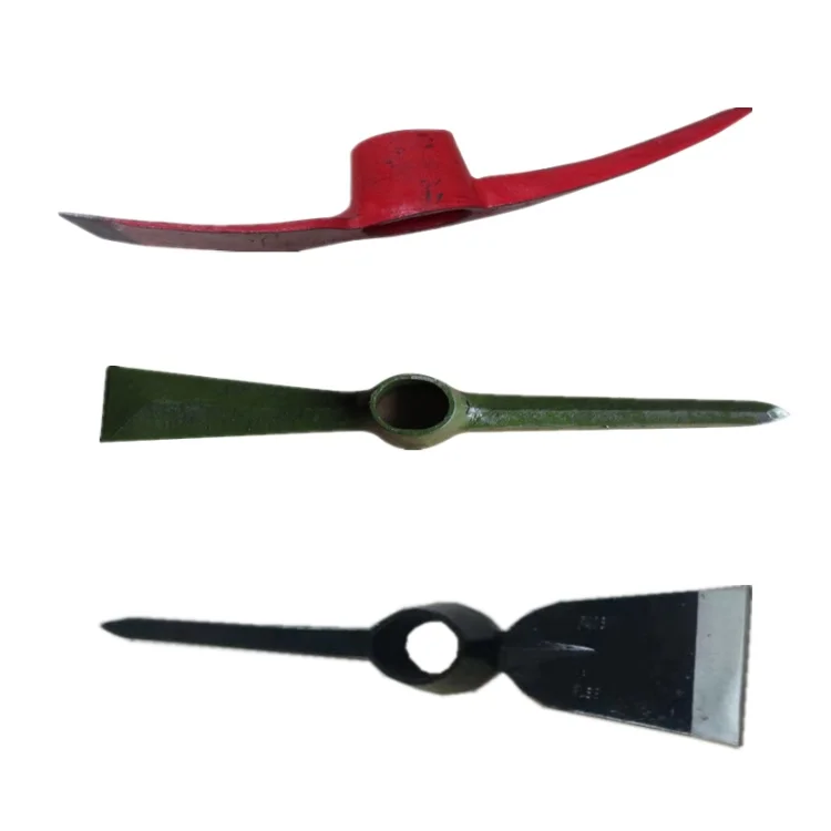 Selling Well Forged Garden Mattock Pickaxe Wooden Handle Pickaxe Small Steel Pickaxe Tools for Farm
