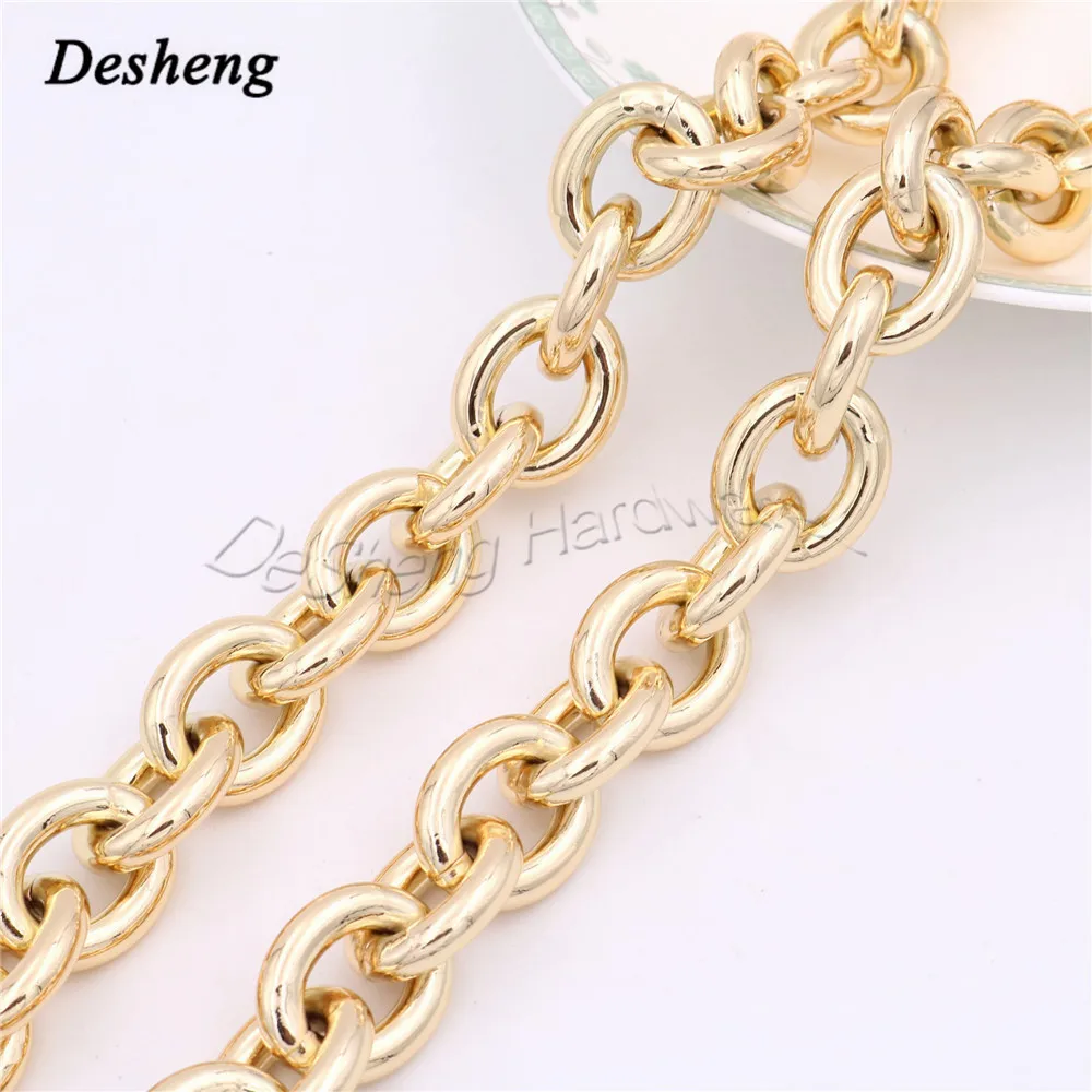 6mm Wholesale Aluminum Body Chains Handbag Shoulder Chains Thick Bag Handle Chains