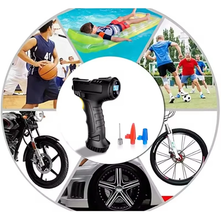 Car Air Compressor Automatic Rechargeable Wireless Wired Inflatable Tire Inflator Digital Portable Car Air Pump for Bicycle