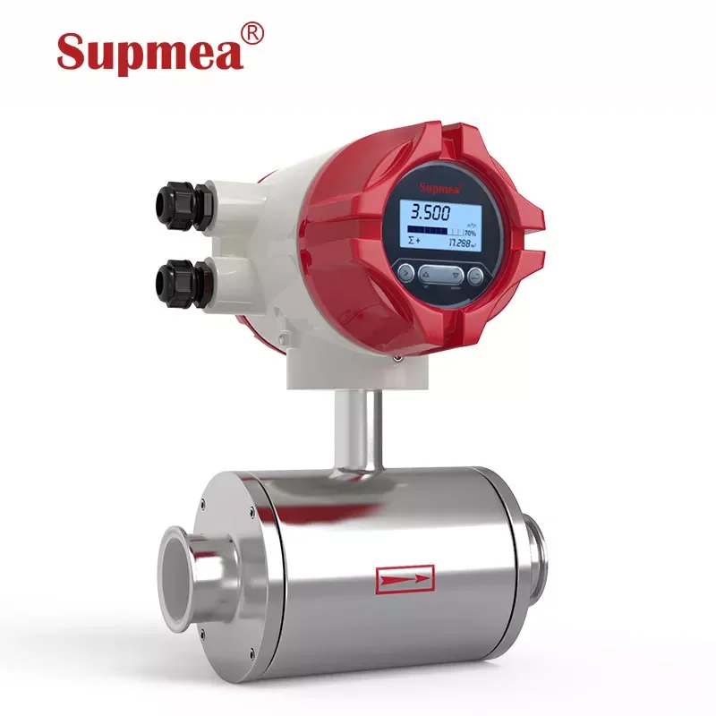 China supplier sewage water seawater slurry magnetic electromagnetic flowmeter flow meters China for milk
