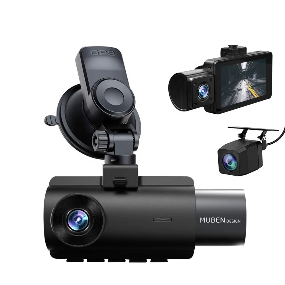High Resolution Car Auto Dvr Camera Video Recorder Wifi GPS 3 lens Dash Cam G-sensor Camera