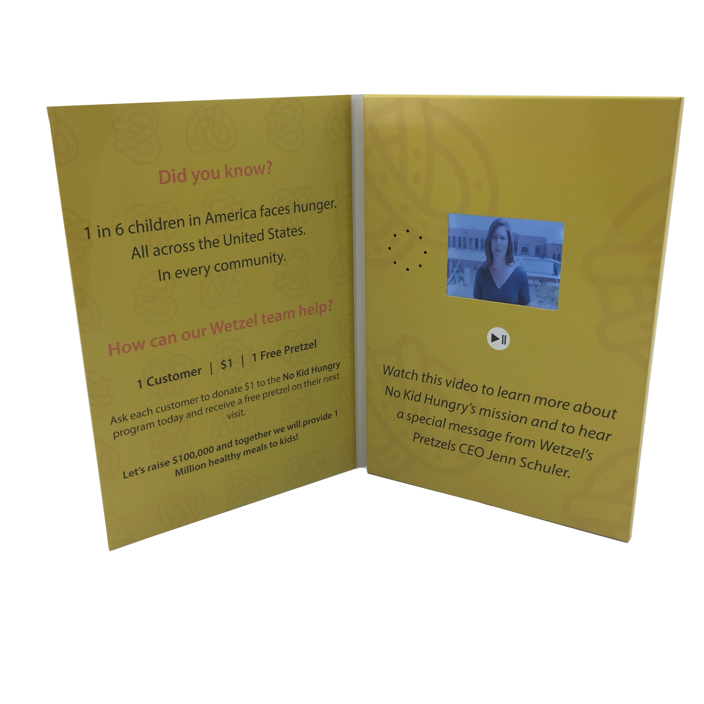 Кот 2,8 дюймов красивый и музыкальный видео пригласительная открытка/ЖК-видео брошюр