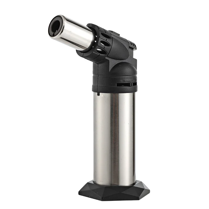 GF-911 Hot selling home use blow stainless steel butane smoking cigar torch lighter