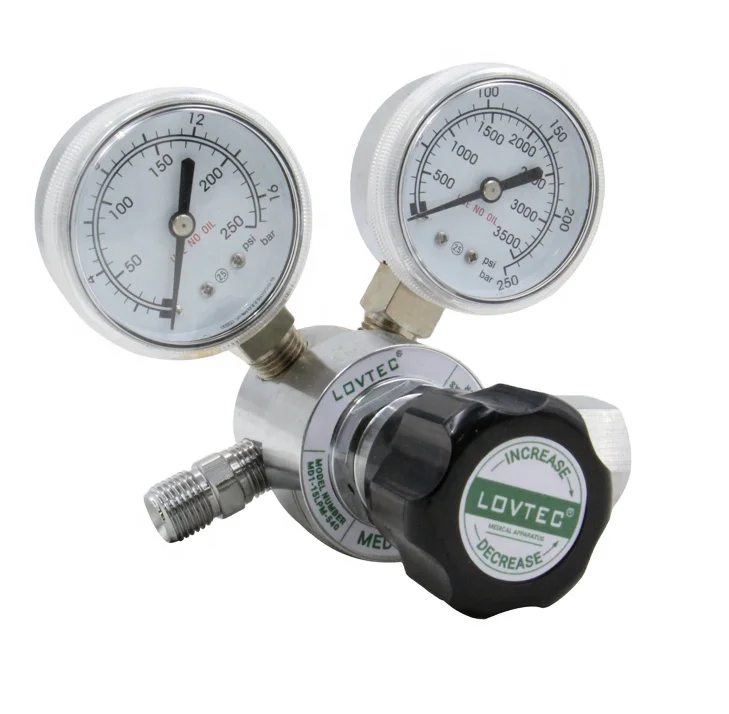 МЕДИЦИНСКИЙ РЕГУЛЯТОР высокого давления, кислородный редуктор, два датчика для цилиндра