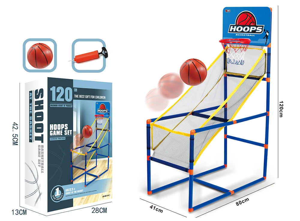 Basketball supplies indoor/outdoor sports parent-child shooting interactive 142/120CM high single shooting machine Sport Toys