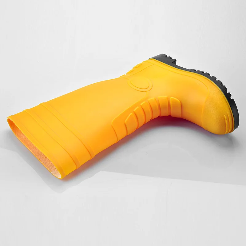 Fashion rain boot, rubber boots high heel black, pvc plastic transparent clear rain boots W-6038Y