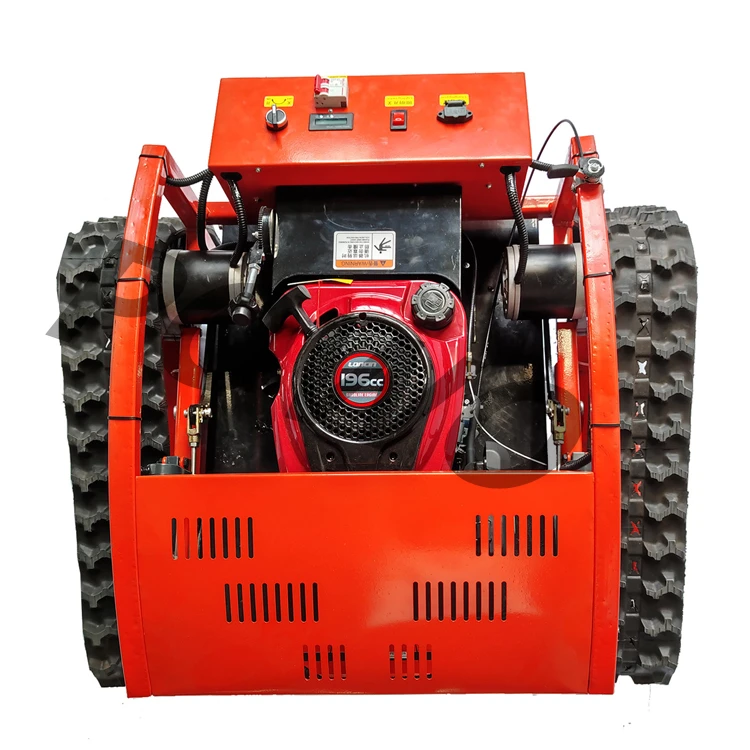 Electric Slope Zero Turn Gasoline Track Crawler Remote Control Robot Lawn Mower