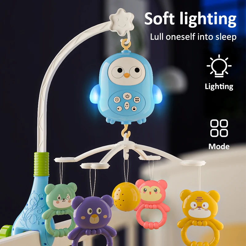 Wholesale Baby Musical bed bell rolling bell with music Baby Crib Mobile Music Box