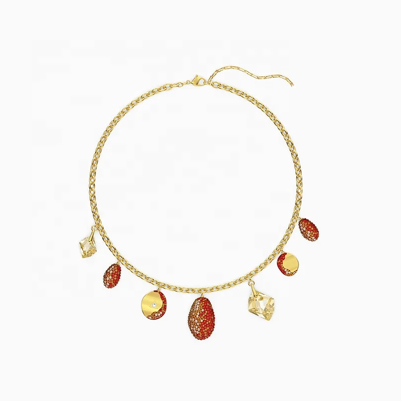 Fashion Jewelry SWA New Time .The Elements. Tennis Deluxe .ANGELIC Necklace Charming Crystal Women All-match Romantic Gift