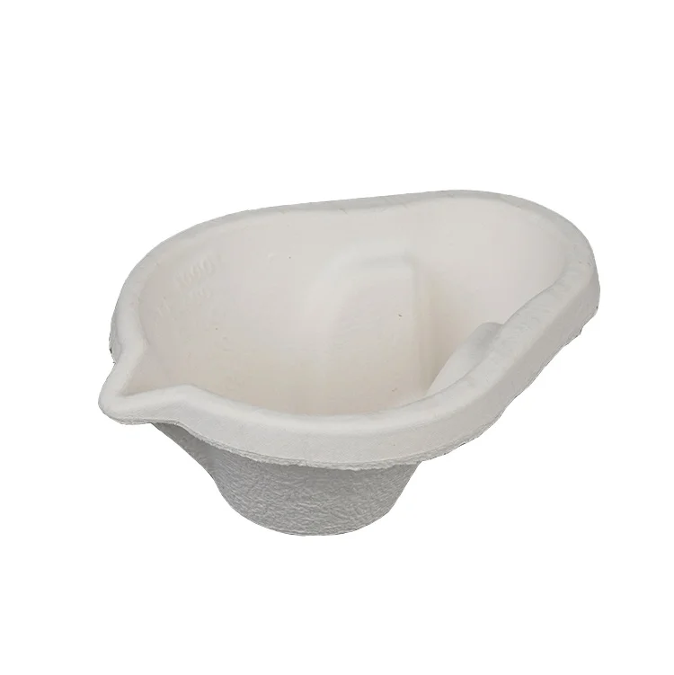 Disposable Medical Molded Paper Pulp Measuring Jug for hospitals single use